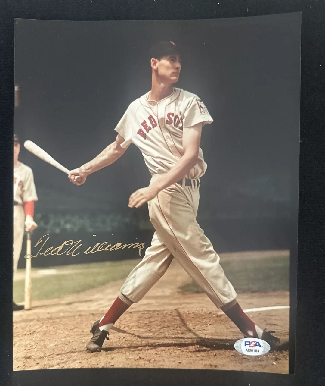 Ted Williams signed 1939 Rookie 8x10 photo arthur griffin W/Seal Psa MINT AUTO