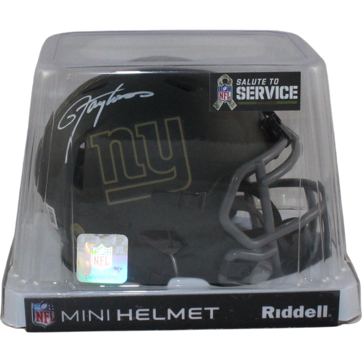 Lawrence Taylor Autographed New York Giants 25 STS Mini Helmet Beckett W 55043