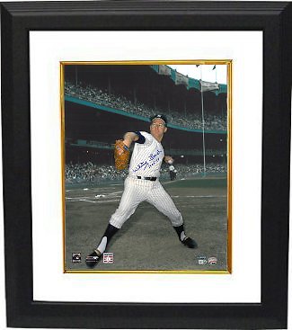 Whitey Ford signed New York Yankees 16x20 Photo HOF 74 Custom Framed- MLB Holo