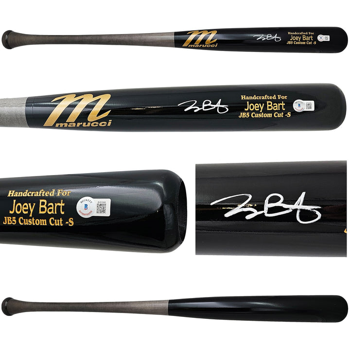 Joey Bart Signed Black Marucci Player Model Bat San Francisco Giants Beckett