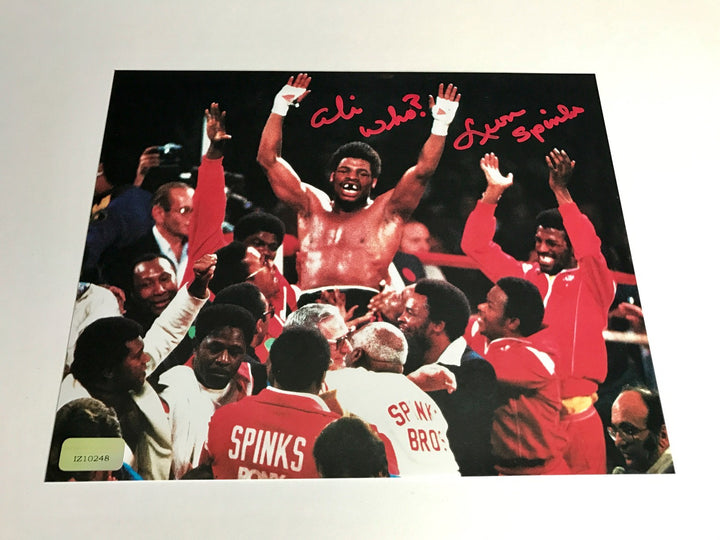 Leon Spinks Signed 8x10 Inscribed COA Inscriptagraphs Michael 8x Muhammad Ali