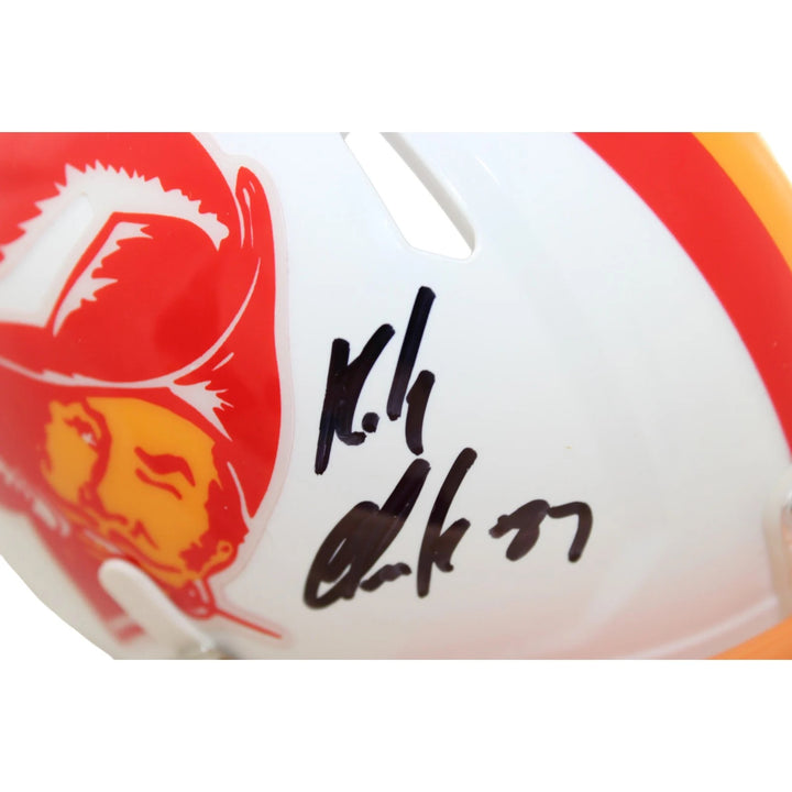 Rob Gronkowski Autographed Tampa Bay Buccaneers Min Helmet TB Beckett WIT 58342