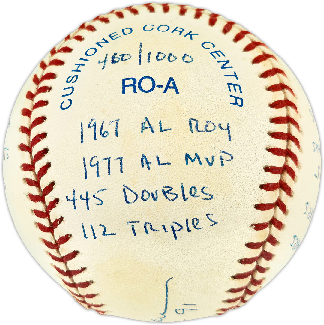 Rod Carew Auto AL Statball Baseball Twins Angels 18 Inscriptions #/1000 Beckett