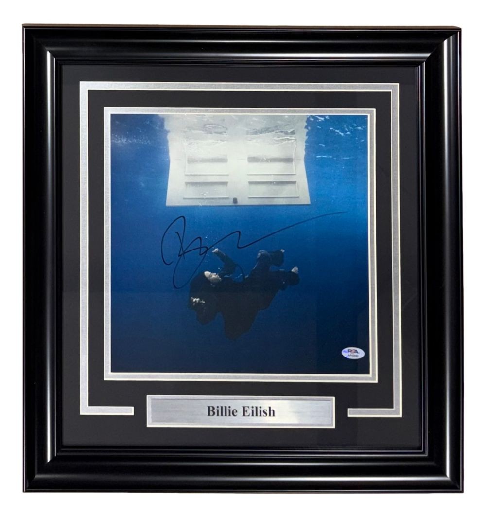Billie Eilish Signed Framed 12x12 Hit Me Hard And Soft Album Insert PSA/DNA