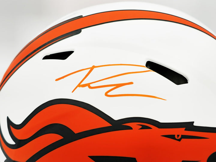 Russell Wilson Auto Broncos Lunar Eclipse White Full Size Auth Helmet Fanatics