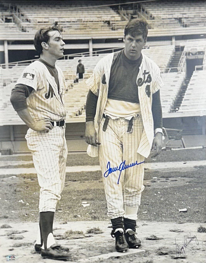Tom Seaver Signed 1969 WS 16x20 Framed Photo Original Kalinsky Mets HOF Auto PSA
