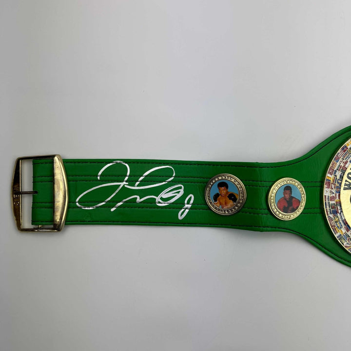 Autographed/Signed Floyd Mayweather Jr. WBC Championship Belt JSA COA