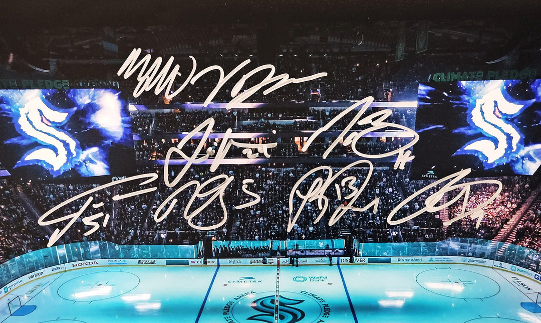 Kraken 2021-22 Inaugural Team Signed 16x20 Photo With 24 Sigs #/99 Fanatics Holo
