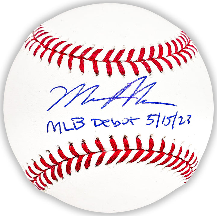 Matt McLain Signed MLB Baseball Cincinnati Reds "MLB Debut 5/15/23" Beckett Wit