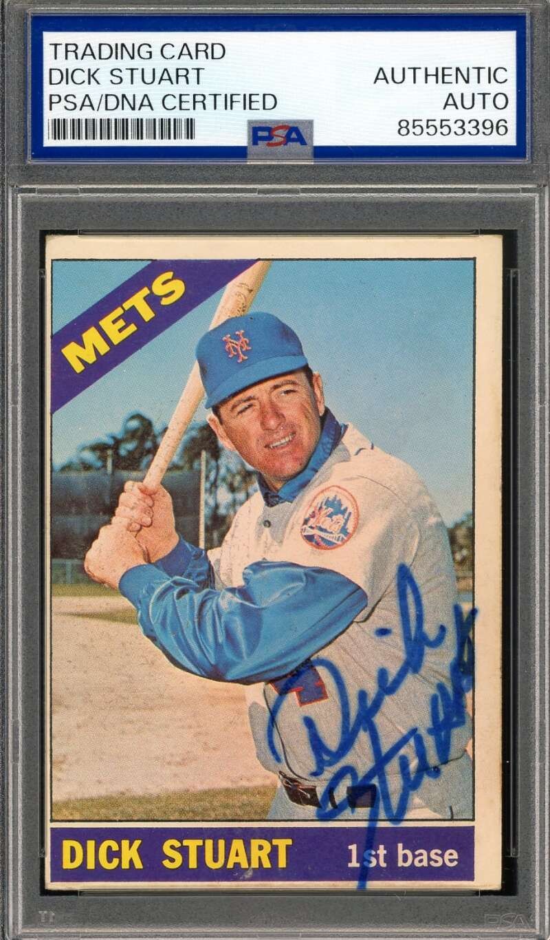 Dick Stuart PSA DNA Signed 1966 Topps Autograph