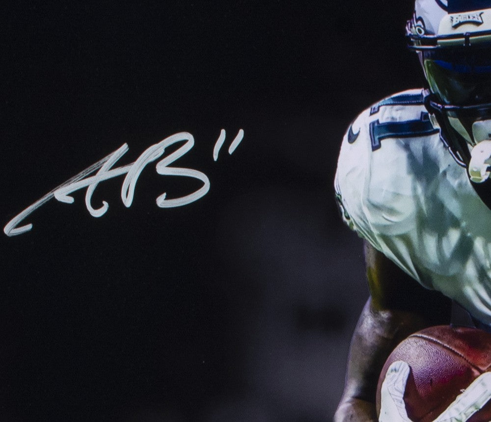 AJ Brown Signed 16x20 Philadelphia Eagles Vertical Spotlight Photo BAS ITP