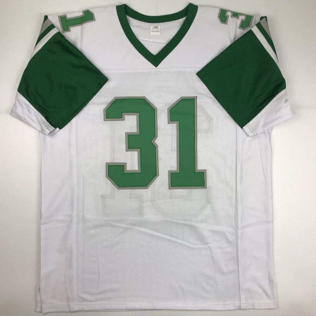 Autographed/Signed Wilbert Montgomery Inscribed Philadelphia White Football Jers