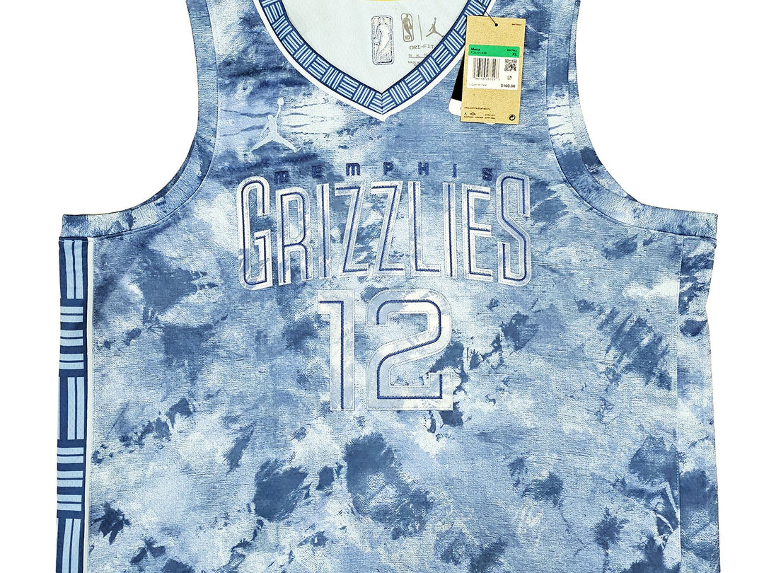 Grizzlies Ja Morant Auto Blue Jordan Creators The Paint Select Jersey 52 BAS