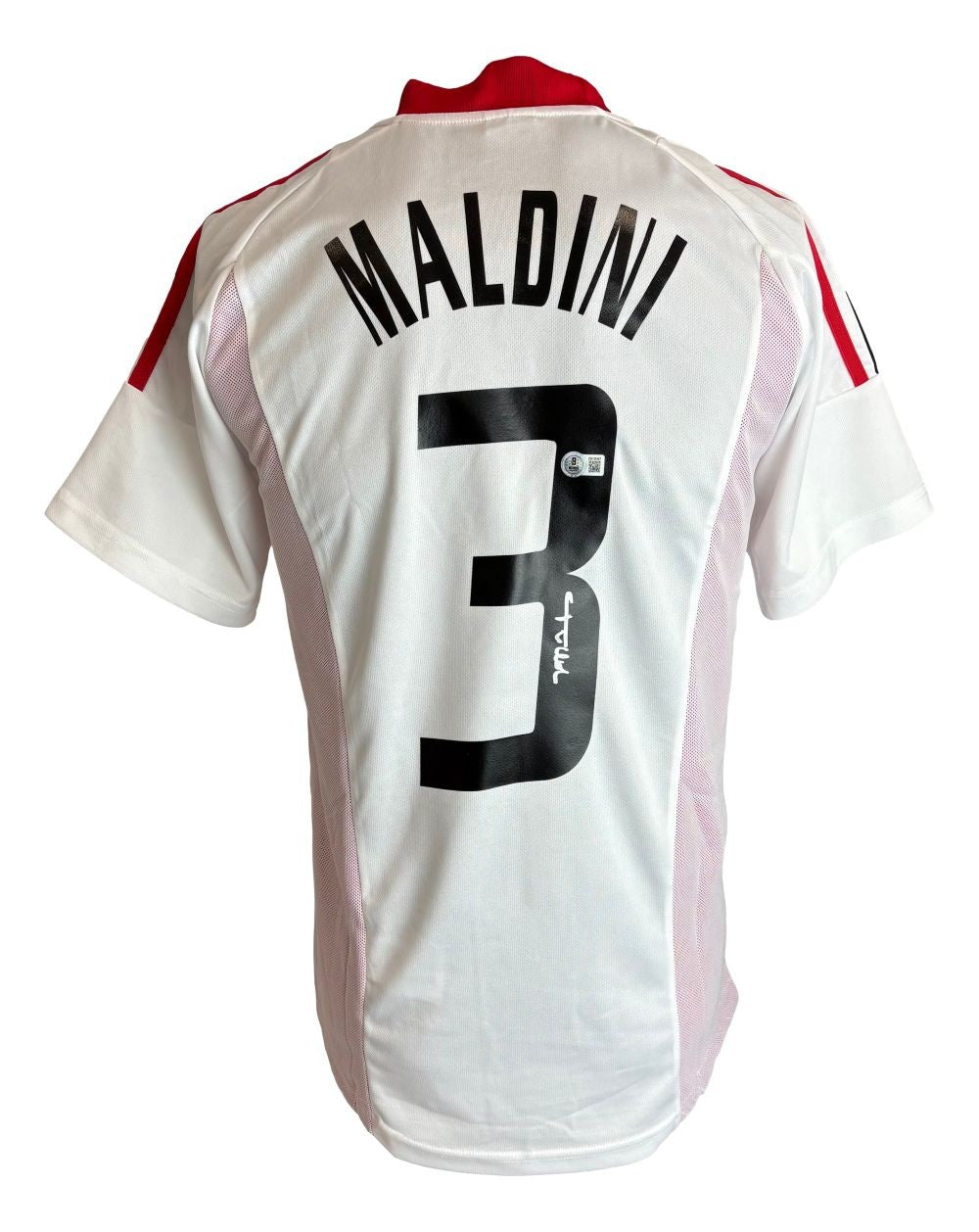 Paolo Maldini Signed AC Milan 2002/03 Adidas Soccer Jersey BAS