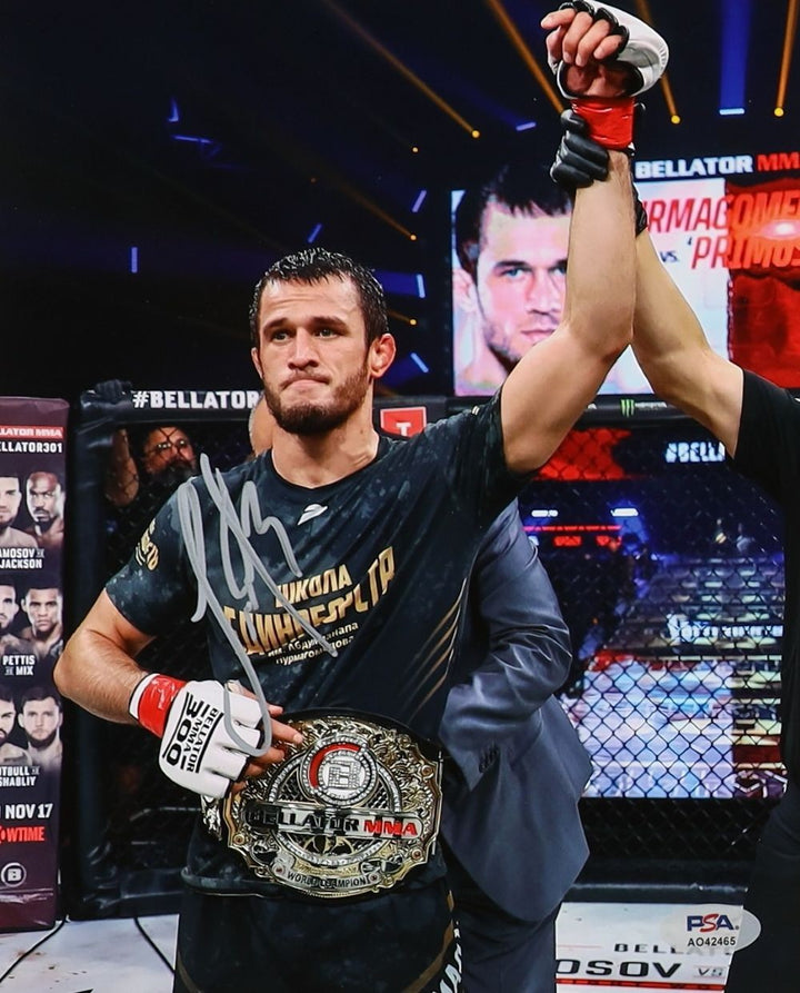 Usman Nurmagomedov Signed 8x10 Bellator MMA Photo PSA/DNA