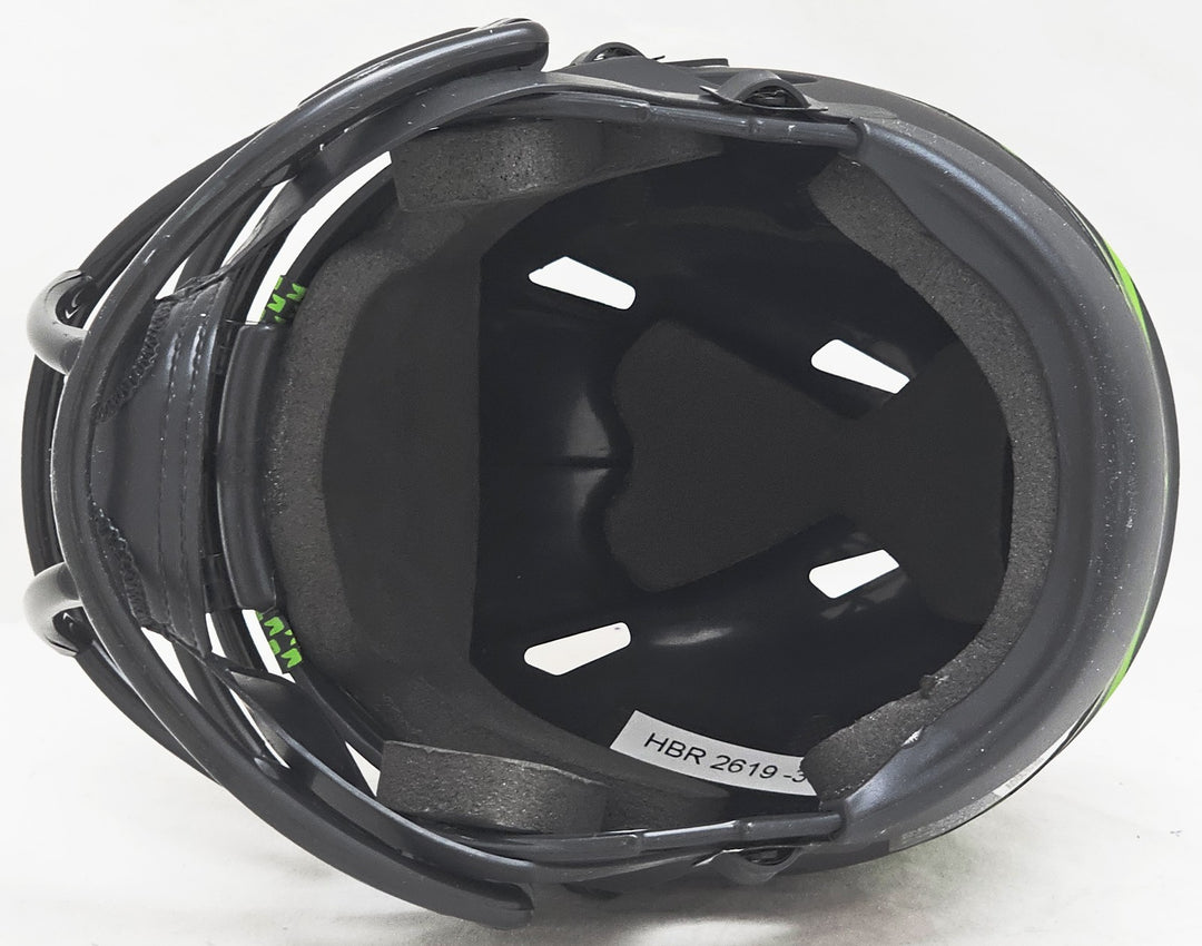 Chris Carson Signed Seahawks Eclipse Black Speed Mini Helmet Fanatics Holo