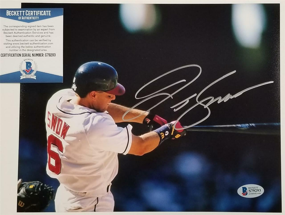 JT Snow signed Angels 8x10 Photo Autograph ~ Beckett BAS COA