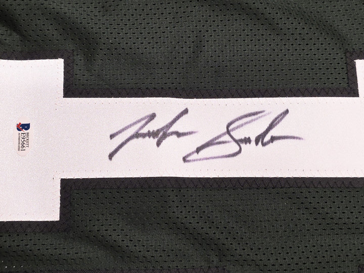 Baylor Bears Josh Gordon Autographed Green Jersey Beckett BAS