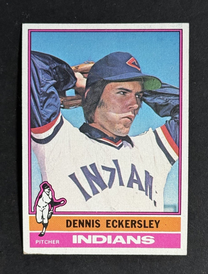 1976 TOPPS #98 DENNIS ECKERSLEY  ROOKIE DEAD CENTERED WOW Near Mint Nm HOF
