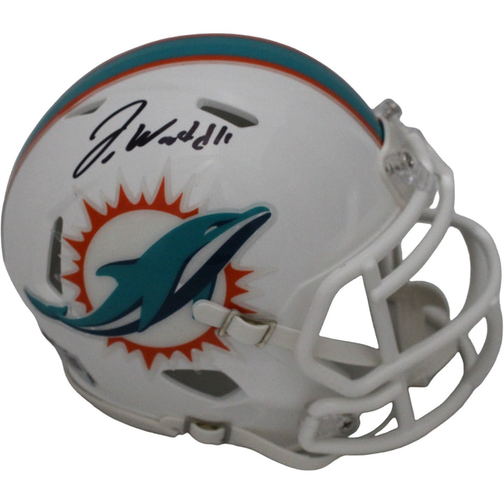 Jaylen Waddle Autographed/Signed Miami Dolphins Mini Helmet Fanatics 44765