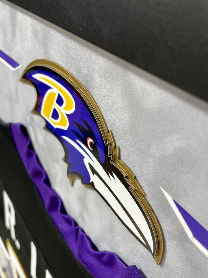 Ray Lewis Autographed Baltimore Ravens Jersey Framed BAS Signed Memorabilia