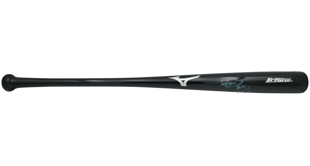 Ichiro Suzuki Auto Black Mizuno Player Model Bat Mariners "#51, 4367" Beckett