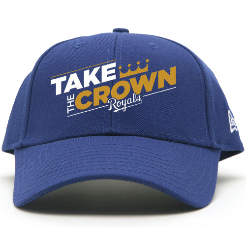 KANSAS CITY ROYALS CAP “TAKE THE CROWN” NEW ERA 9FORTY ADJUSTABLE ONE SIZE HAT