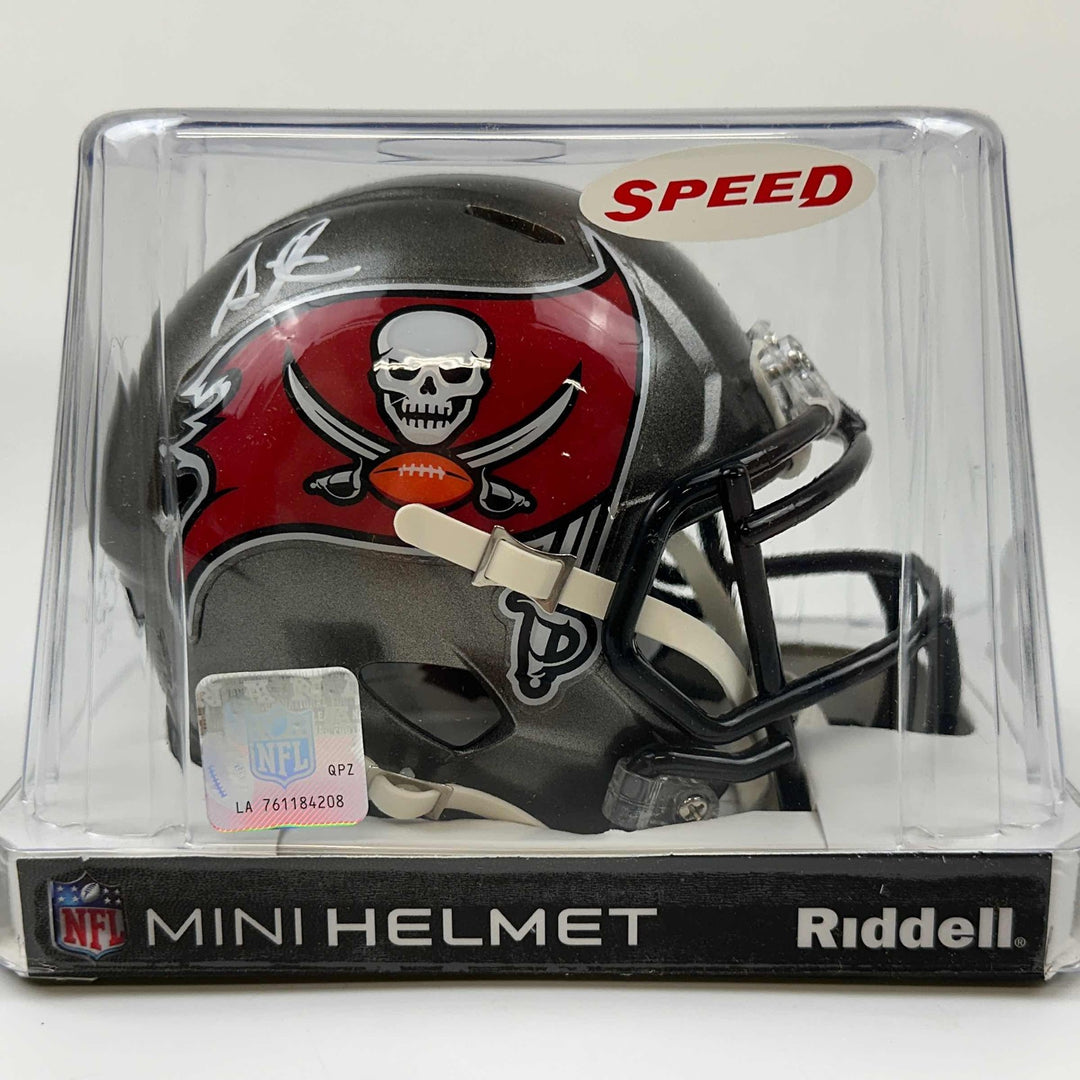 Autographed/Signed Simeon Rice Tampa Bay Buccaneers Mini Helmet Beckett BAS COA