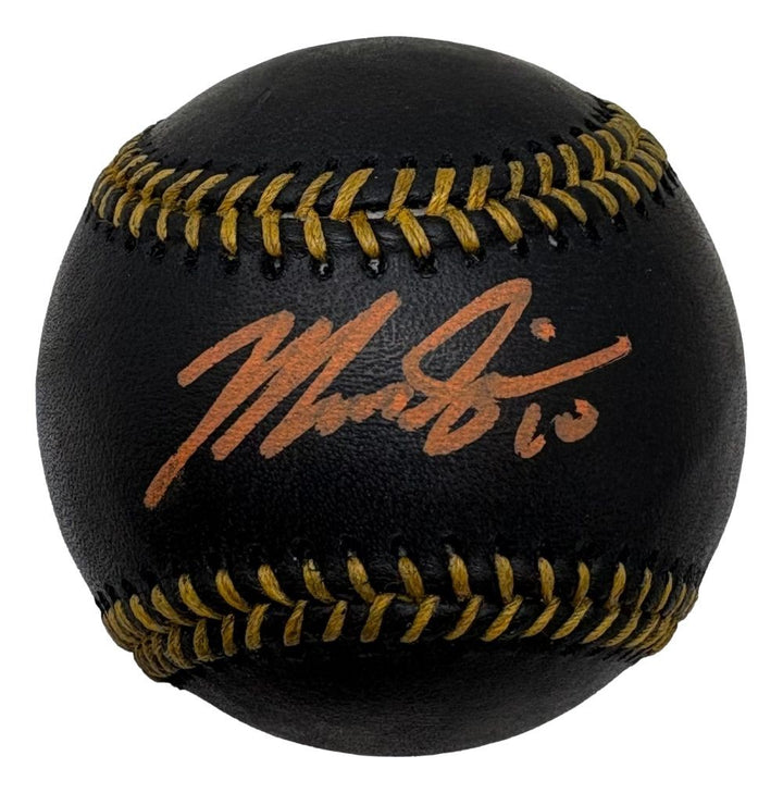 Marcus Semien New York Mets Signed Rawlings Official Black Leather Baseball BAS