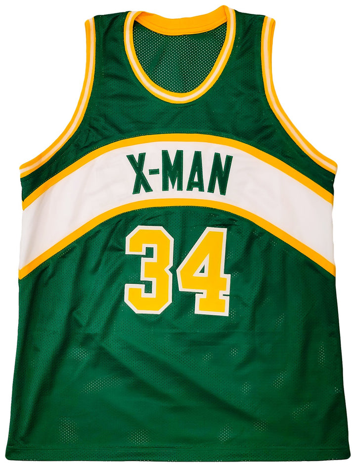 Seattle Supersonics Xavier McDaniel Signed Green Jersey MCS Holo