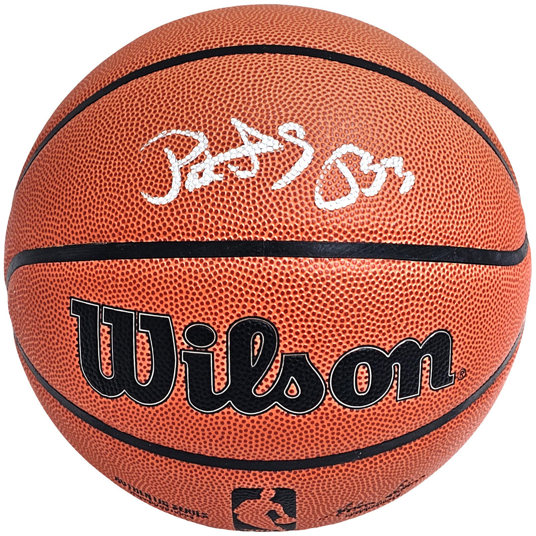 Patrick Ewing Signed Authentic Indoor/Outdoor Basketball Knicks Beckett Witness