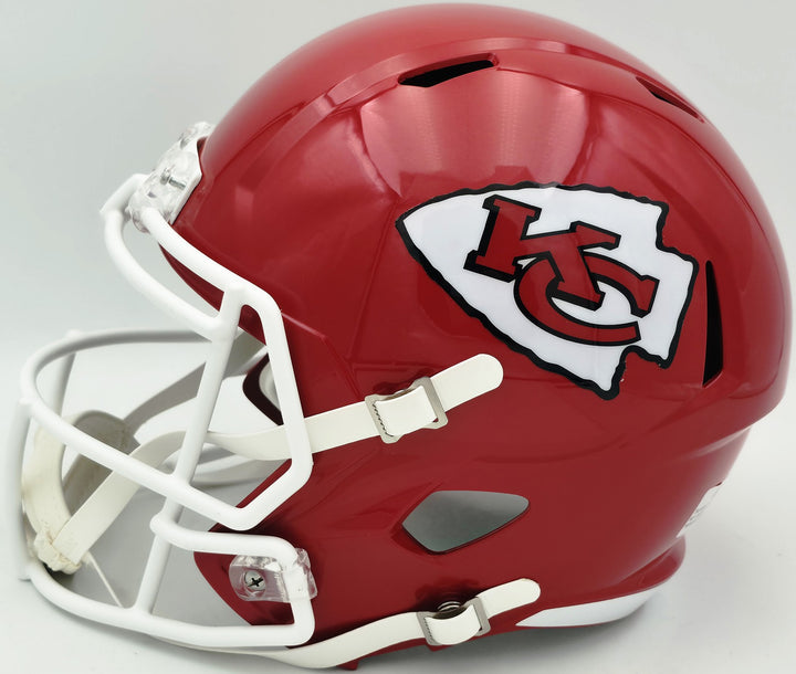 Jamaal Charles Signed Chiefs Red Full Size Speed Replica Helmet Beckett Witness