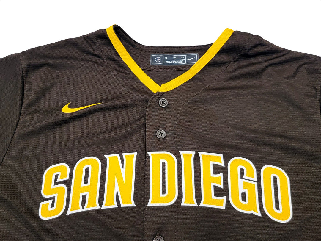 San Diego Padres Fernando Tatis Jr. Signed Brown Nike Jersey Size XL Beckett Wit