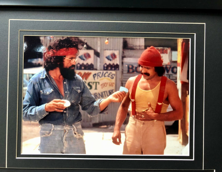 Cheech & Chong Signed "MUF DVR" Movie Car License Plate Framed Collage BAS Auto