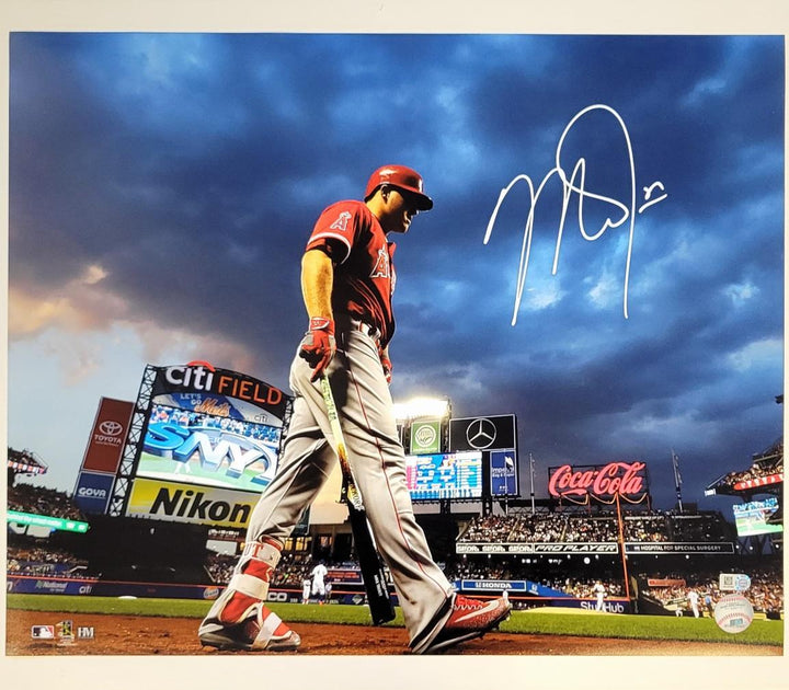 Mike Trout signed Citi Field 16x20 Photo Angels autograph ~ MLB Holo