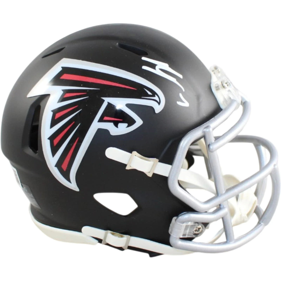 Bijon Robinson Autographed Atlanta Falcons Helmet Mini 66 TB Beckett WIT 58886