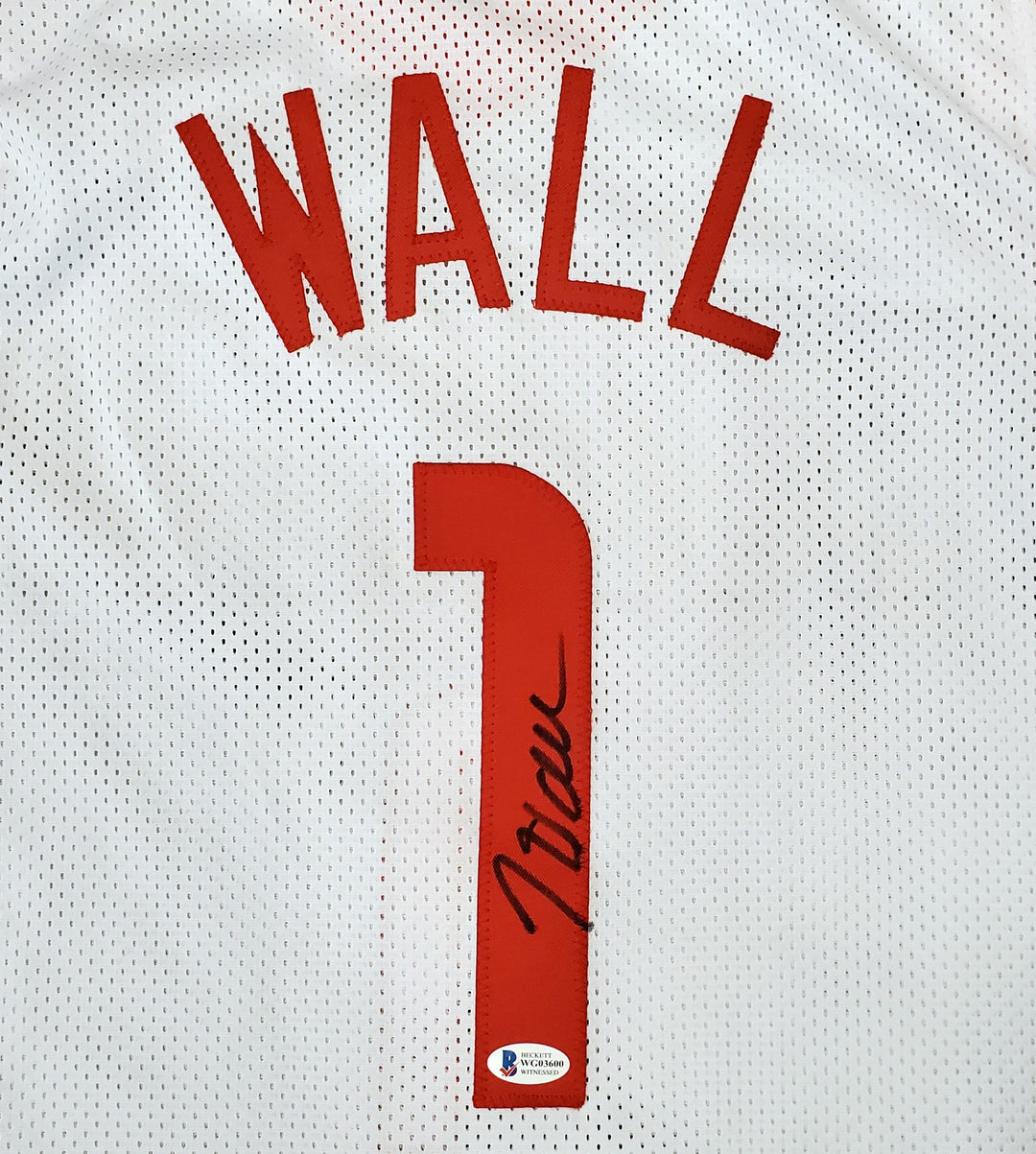 Houston Rockets John Wall Autographed Signed White Jersey Beckett BAS
