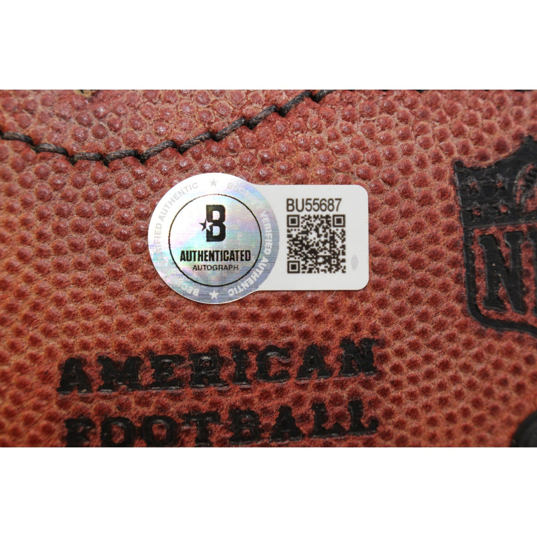 Joe Montana Autographed San Francisco 49ers NFL Wilson Football Beckett 53159