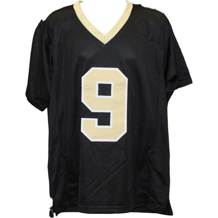 Drew Brees Autographed Pro Style Sz XL Black Jersey Beckett Witness 58503