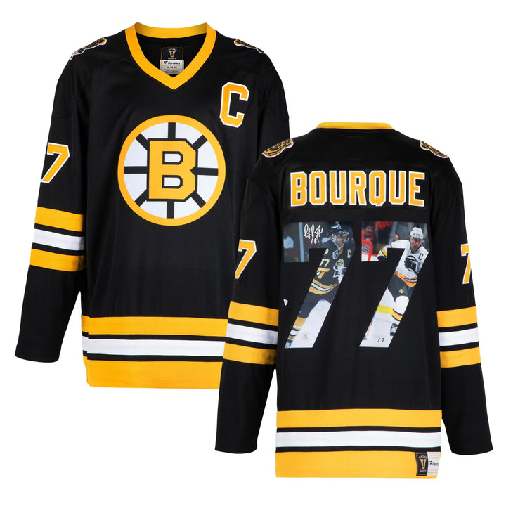 Ray Bourque Signed Boston Bruins Fanatics Graphic Photo Jersey #/7