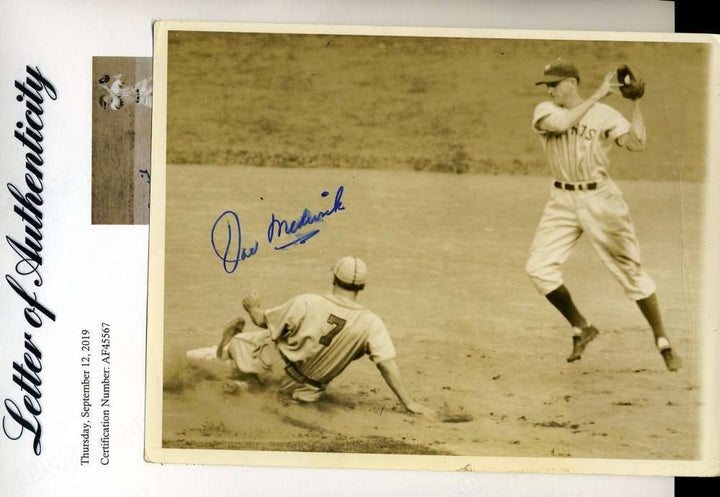 Joe Medwick Psa Dna Coa Hand Signed 7x9 Wire Photo Photo Autograph
