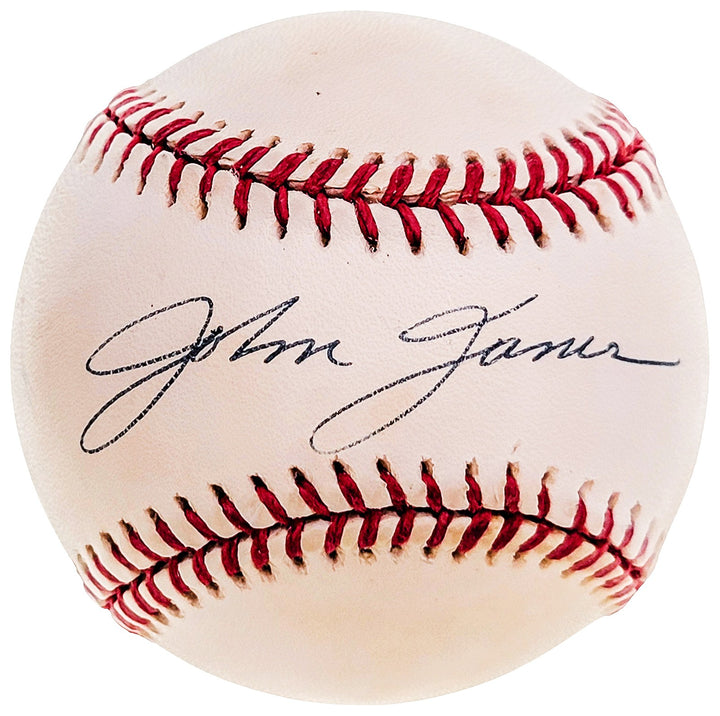 John James Autographed Official AL Baseball 1961 New York Yankees JSA #H93892