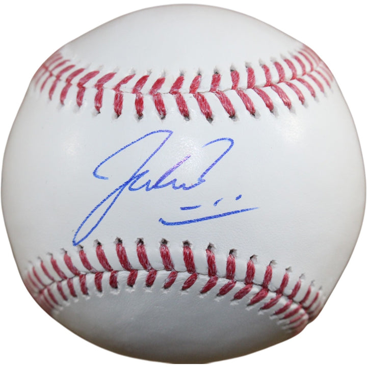 Jacob Misiorowski Autographed/Signed Milwaukee Brewers OML Baseball Prova 57937