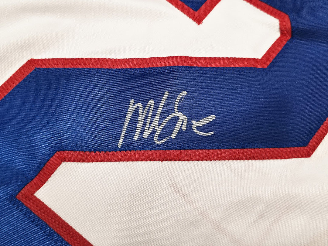 1980 Team USA Mike Eruzione Signed White Jersey JSA Witness
