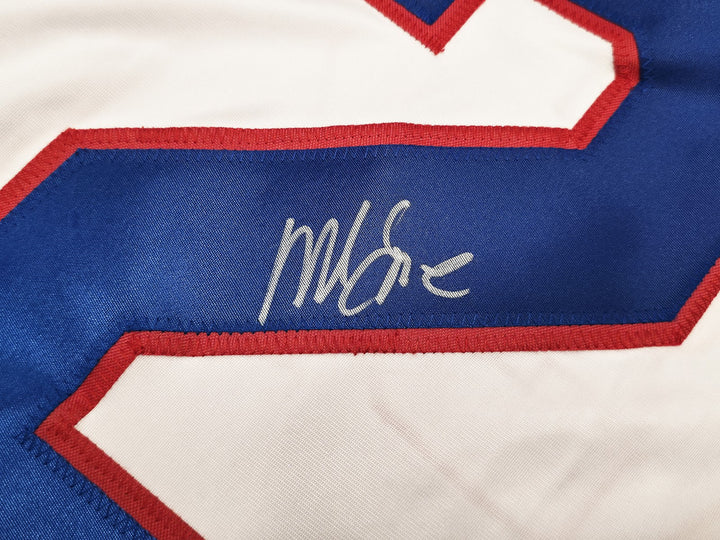 1980 Team USA Mike Eruzione Signed White Jersey JSA Witness