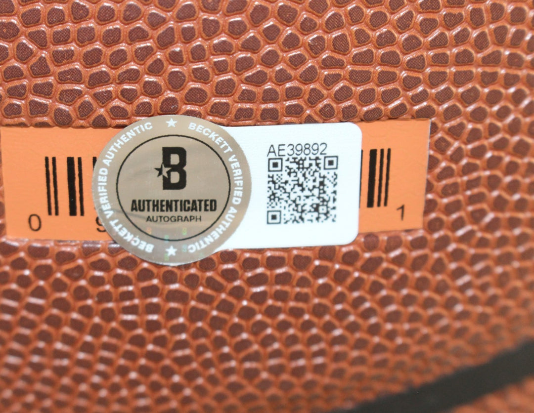 Cooper Flagg Autographed/Signed Dallas Mavericks Logo Basketball Beckett 56905