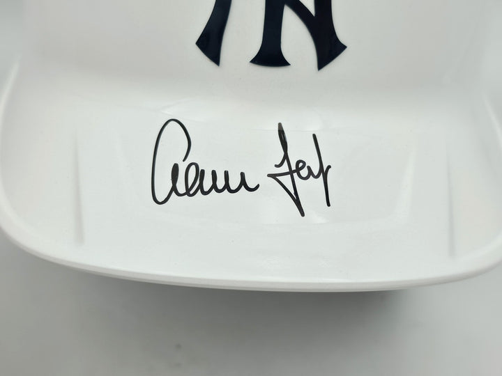 Aaron Judge Auto Yankees White Mach Pro Replica Batting Helmet Fanatics MLB Holo
