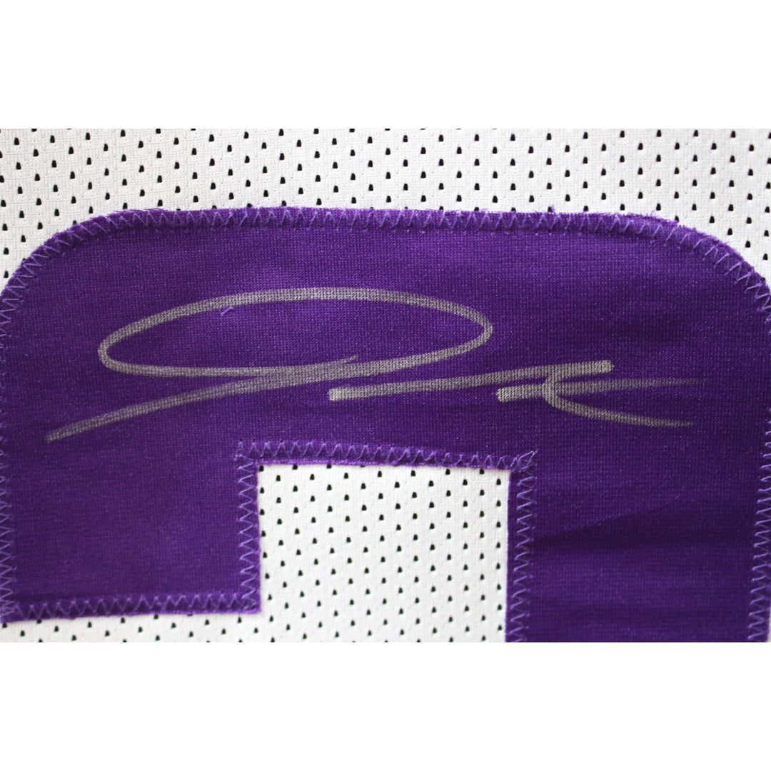 Jordan Addison Autographed/Signed Pro Style White XL Jersey Beckett 40947