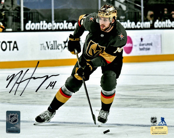 Nic Hague Autographed Vegas Golden Knights 8x10 Photo COA Inscriptagraphs Signed
