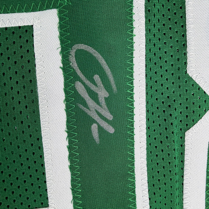 Autographed/Signed Sam Hauser Boston Green City Edition Jersey Beckett BAS COA